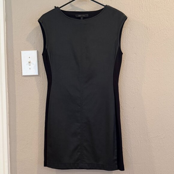 BCBGMaxAzria Dresses & Skirts - BCBG Sleeveless Faux Leather Mini Dress